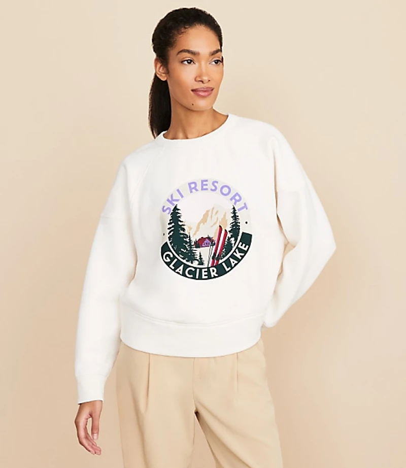 Lou & Grey Ski Resort Heavy Fleece Sweatshirt