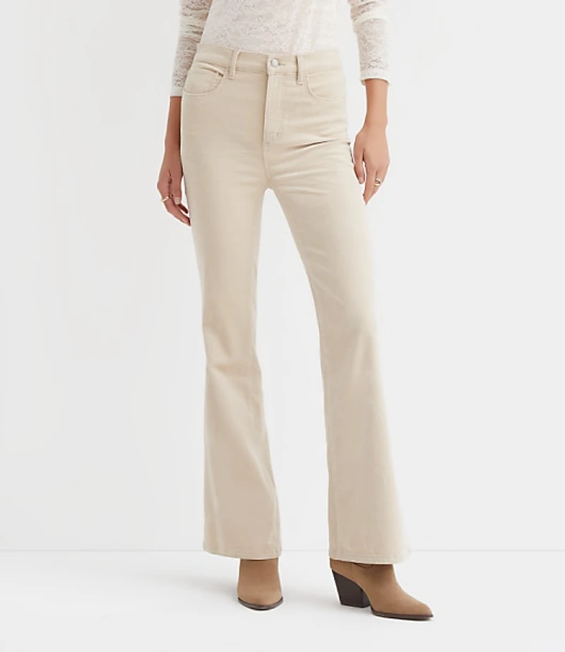 Slim Flare Pants Corduroy