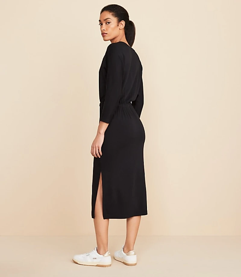 Lou & Grey Signaturesoft 3/4 Sleeve Column Dress