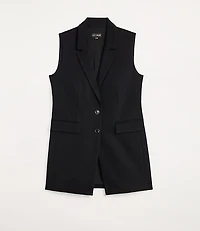 Petite LOFT Versa Ponte Deluxe Long Vest
