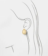 Modern Teardrop Stud Earrings