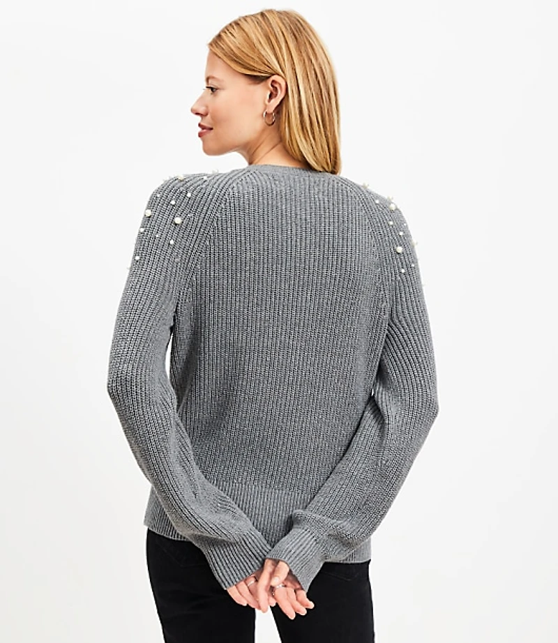 Pearlized Raglan Sweater