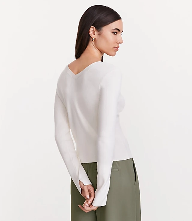 LOFT Versa V-Neck Cardigan Top