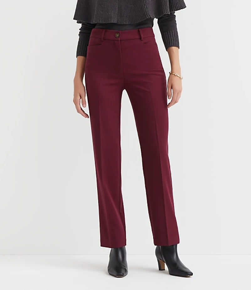 Petite Parker Straight Pants Twill