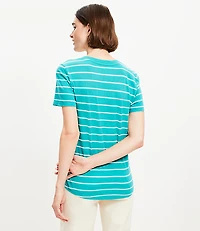 Striped Everyday V-Neck Tee