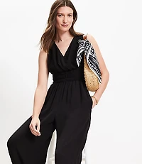 Smocked Crisscross Back Jumpsuit