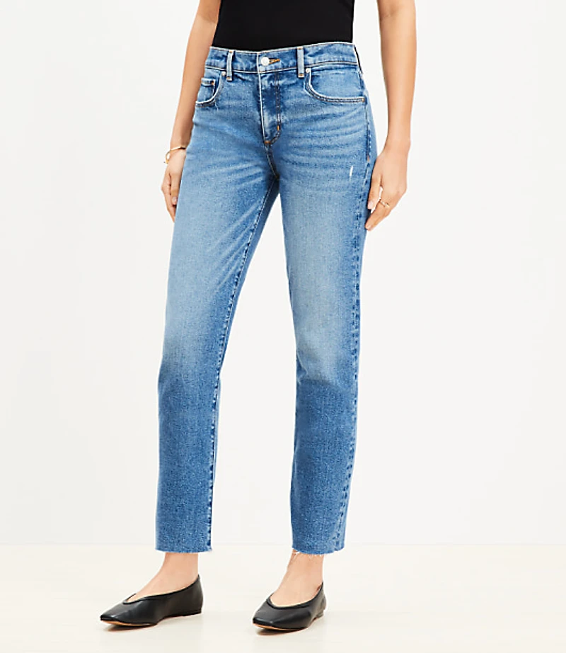 Fresh Cut Mid Rise Slim Jeans Bright Vintage Wash