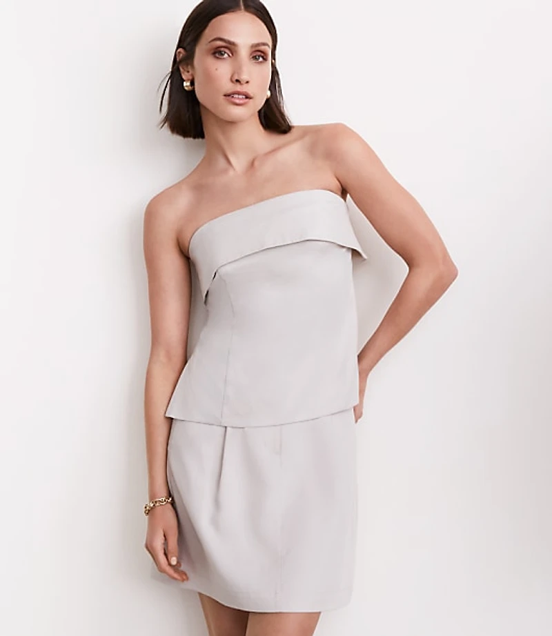 LOFT Versa Pure Spun Foldover Strapless Top
