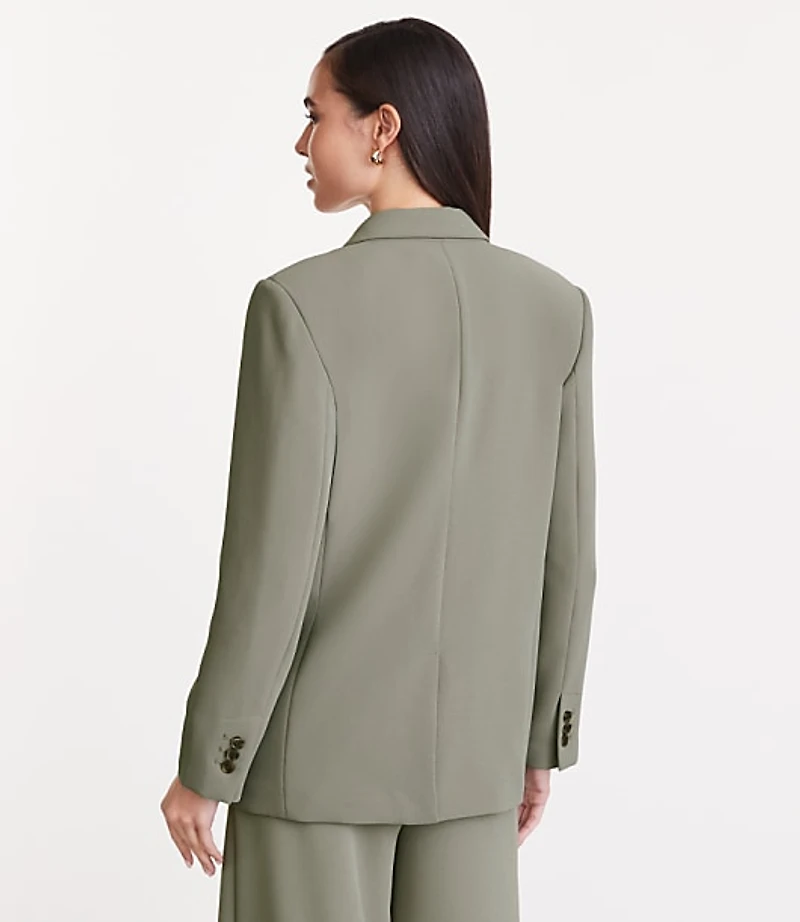 LOFT Versa Crepe Drape Oversized Blazer