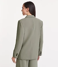 LOFT Versa Crepe Drape Oversized Blazer