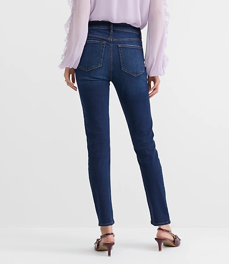 Mid Rise Skinny Jeans Vintage Dark Wash