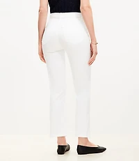 Curvy High Rise Kick Crop Jeans White
