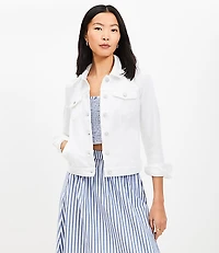 Denim Trucker Jacket White
