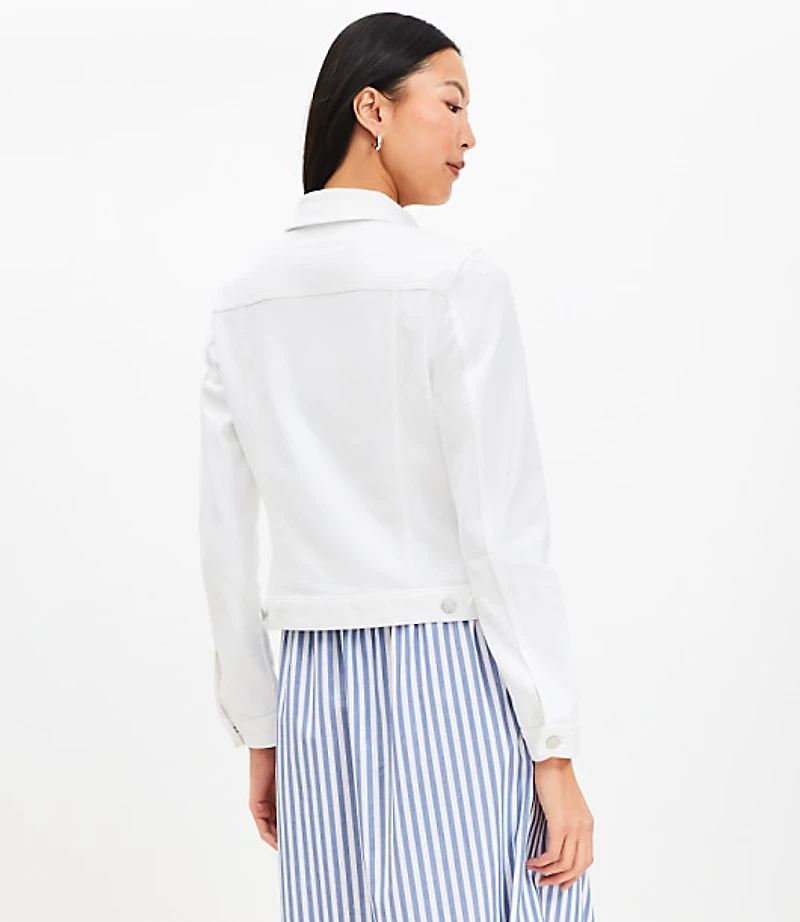 Denim Trucker Jacket White
