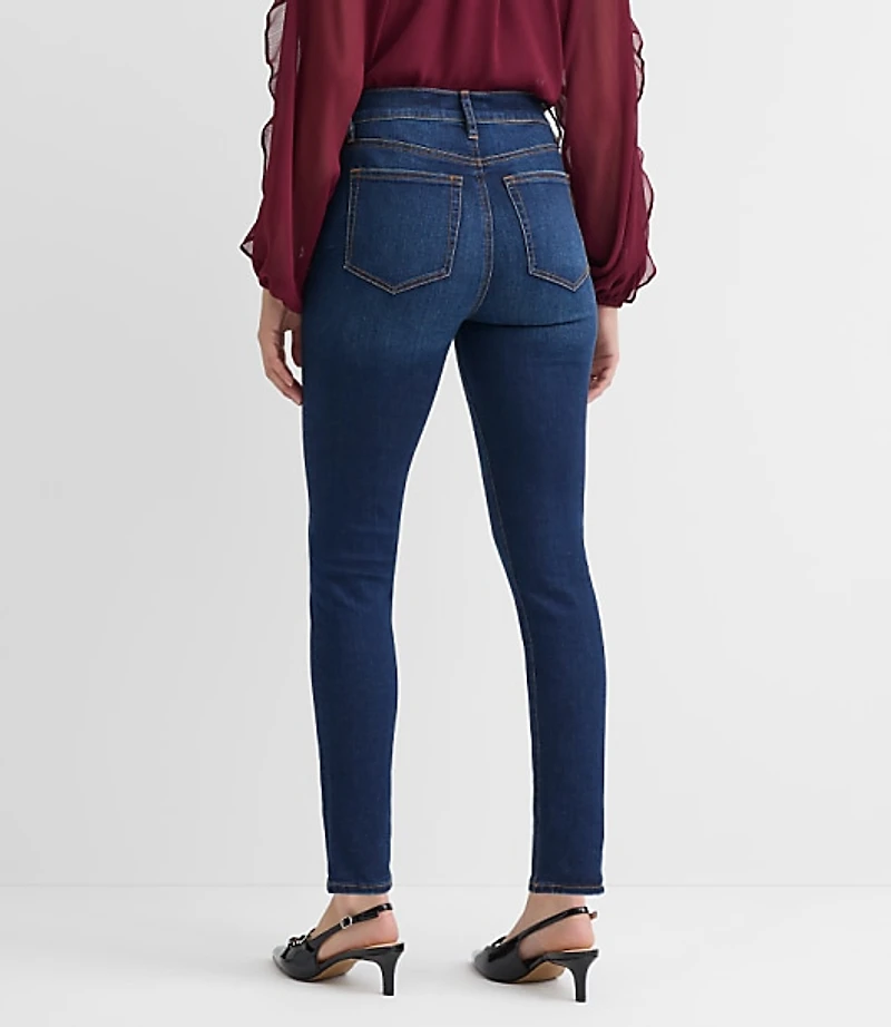 Petite High Rise Skinny Jeans Vintage Dark Wash