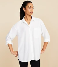 Lou & Grey Oversized Wanderweave Pocket Tunic Shirt