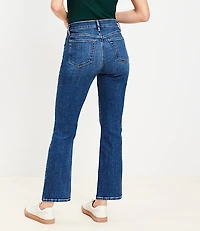 High Rise Kick Crop Jeans in Authentic Vintage Mid Wash