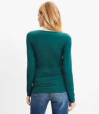 Ruched Off The Shoulder Top