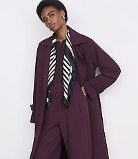 LOFT Versa Crepe Drape Oversized Trench Coat