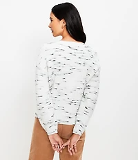 Spacedye Ribbed Boatneck Sweater