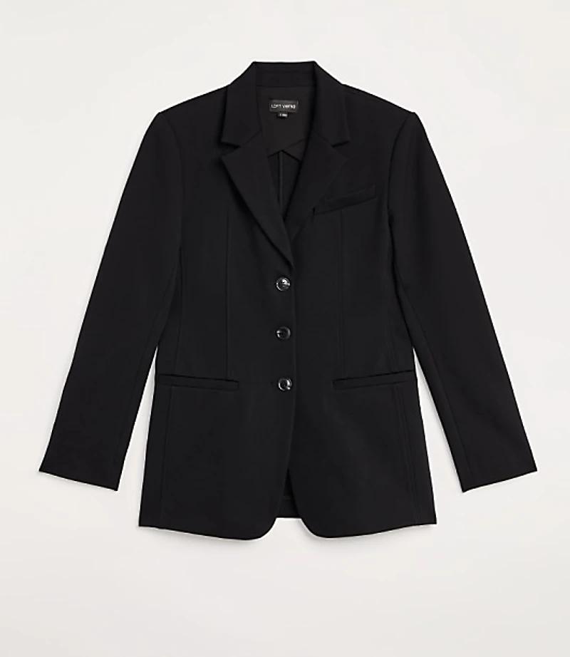 Petite LOFT Versa Ponte Deluxe Sculpted Blazer