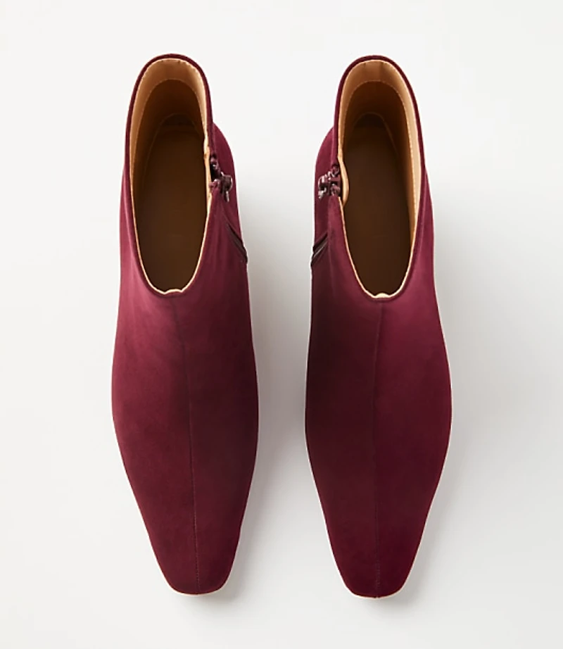 Squared Pointy Toe Booties