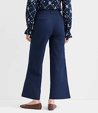 Palmer Wide Leg Crop Pants Twill