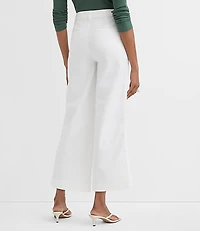Palmer Wide Leg Crop Pants Twill