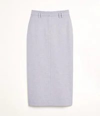 LOFT Versa Heathered Seasonless Stretch Maxi Pocket Skirt