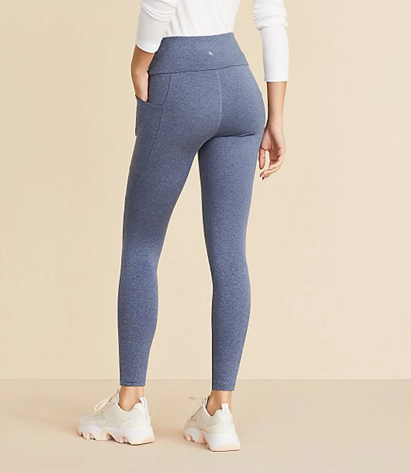 Lou & Grey Heathered Luvstretch Side Pocket Leggings