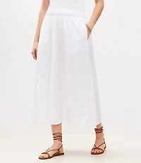 Eyelet Pull On Maxi Pocket Skirt
