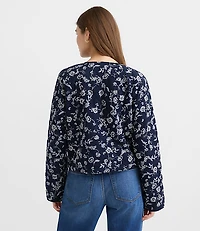 Petite Floral Quilted Jacket