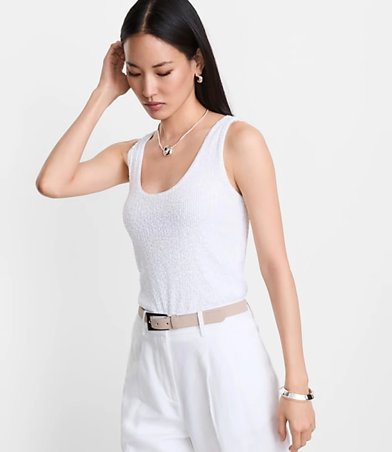 LOFT Versa Sequin Tank Top