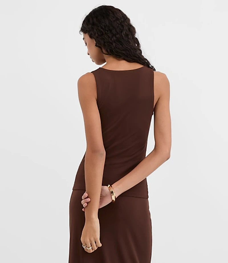 Ruched V-Neck Top