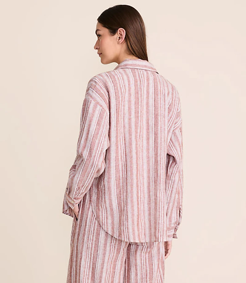 Lou & Grey Striped Linen Cotton Shirt