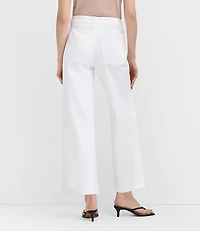 Rivete Tall High Rise Wide Leg Crop Jeans White