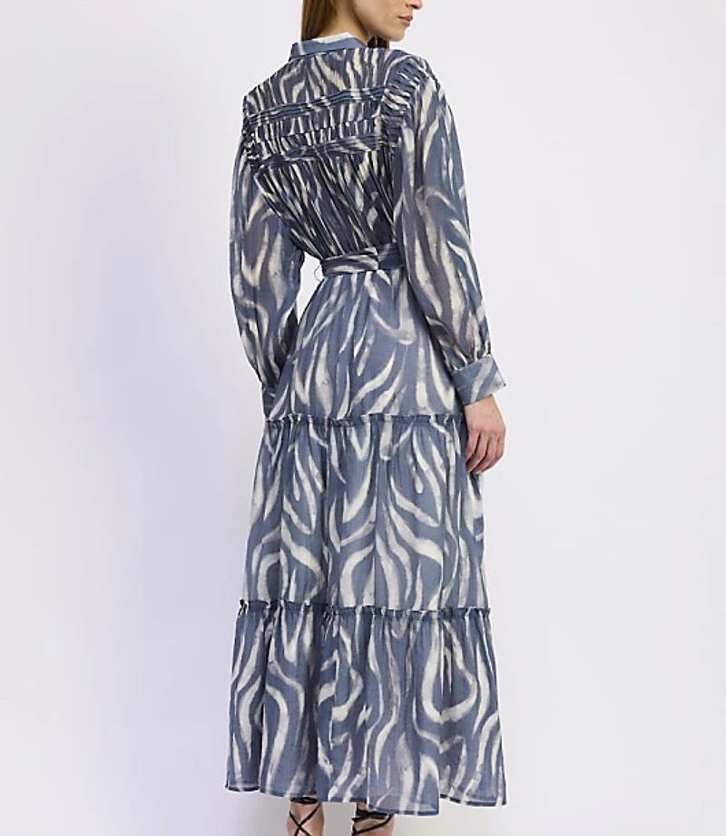 En Saison Rosalie Mixed Media Midi Dress