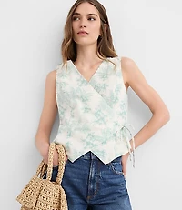 Garden Linen Cotton Wrap Tank Top