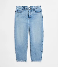 Rivete Tall Curvy Mid Rise Barrel Jeans Aura Wash