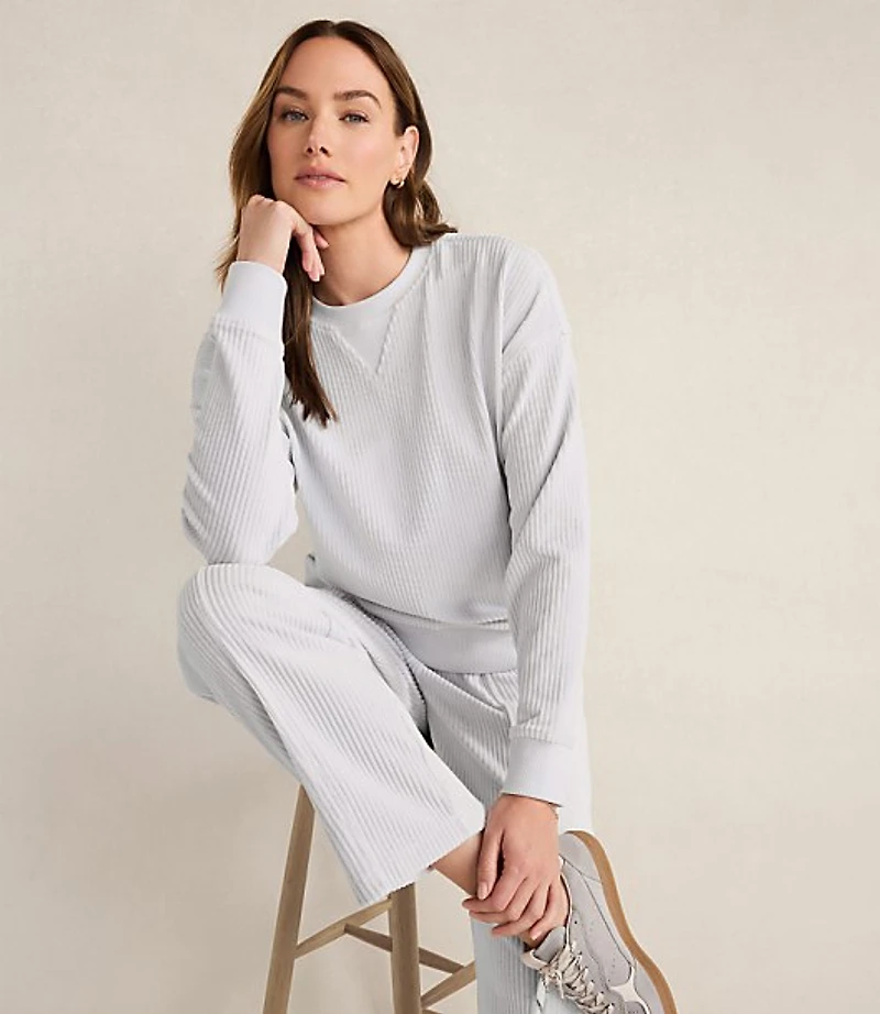 Haven Well Within Corded Velour Crewneck Pullover