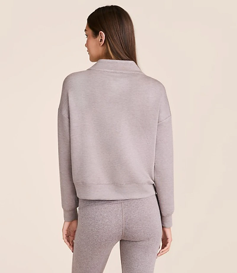 Petite Lou & Grey Heathered Scubasoft V-Neck Pocket Cardigan
