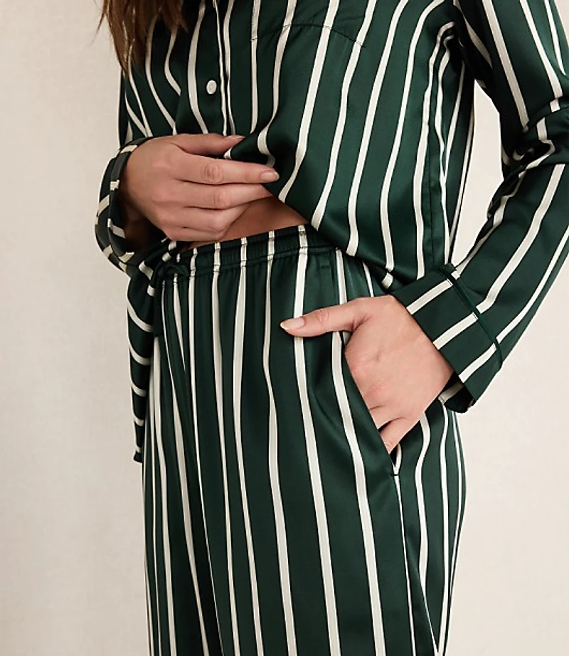 Haven Well Within Washable Silk Pinstripe Pajama Pants