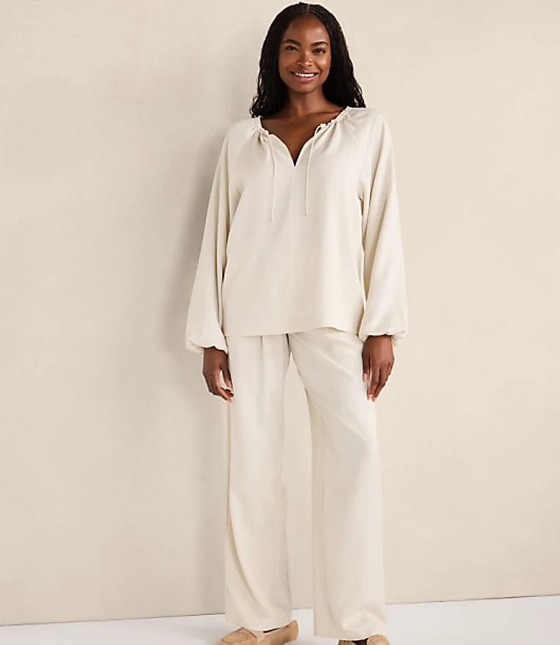 Haven Well Within Washed Split Neck Top