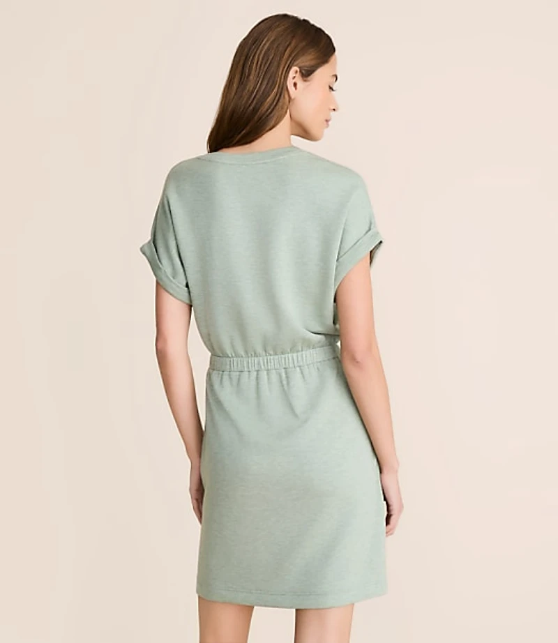 Petite Lou & Grey Heathered Scubasoft Mini Pocket Dress