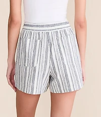 Lou & Grey Striped Linen Cotton Shorts