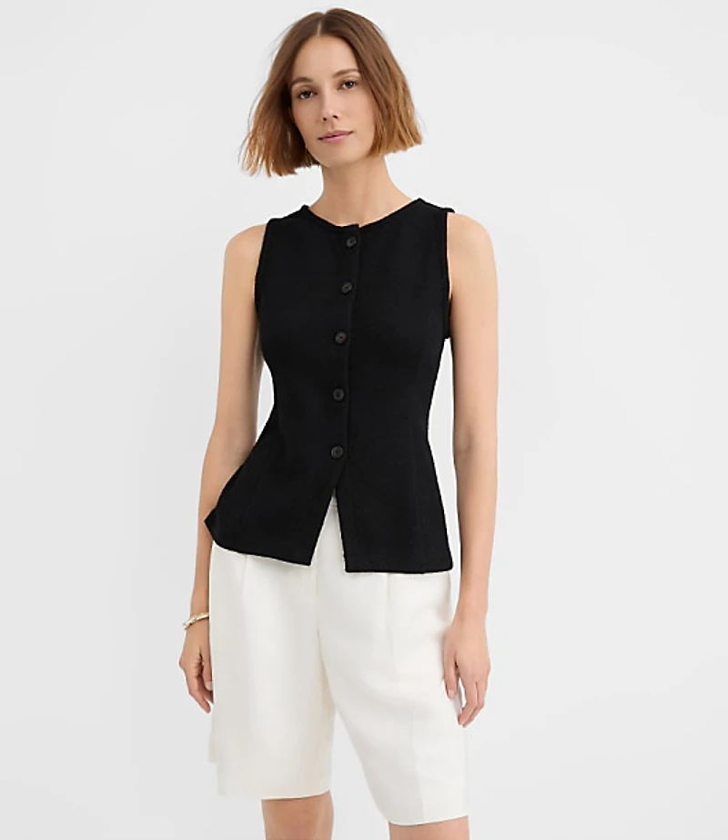 Textured Knit Vest
