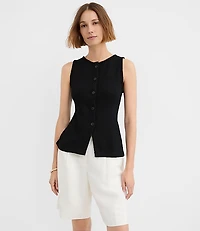 Textured Knit Vest