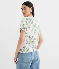 Floral Refined Wedge Sweater Tee