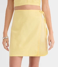 LOFT Beach Linen Cotton Ruffle Top