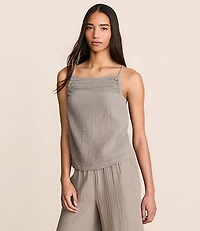 Petite Lou & Grey Ruched Triple Cloth Tank Top